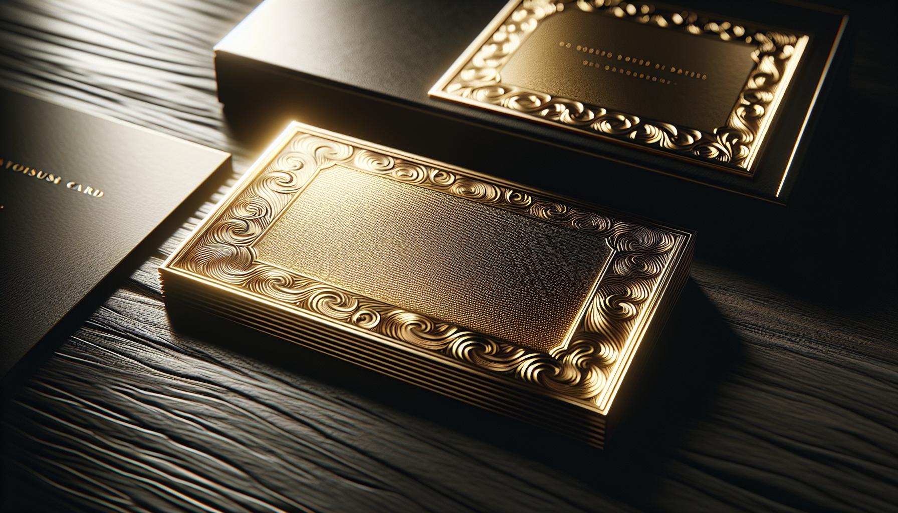 Luxury Gold Foil Business Cards that's Classy and Beautiful