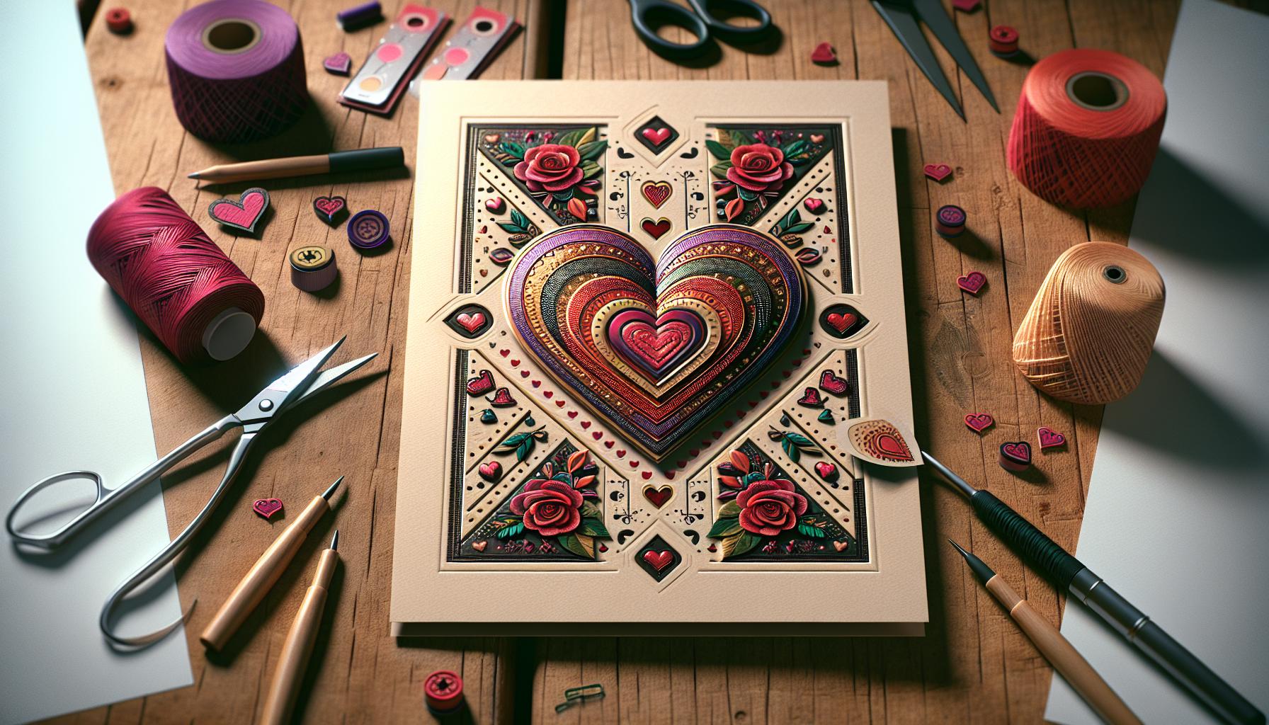 Beautiful Valentines Day Scratch-off Print Card