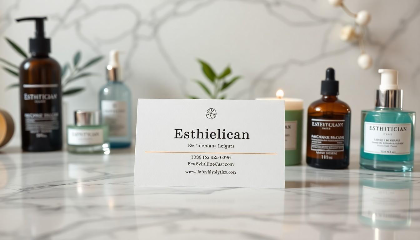 Esthetician Business Cards Ideas