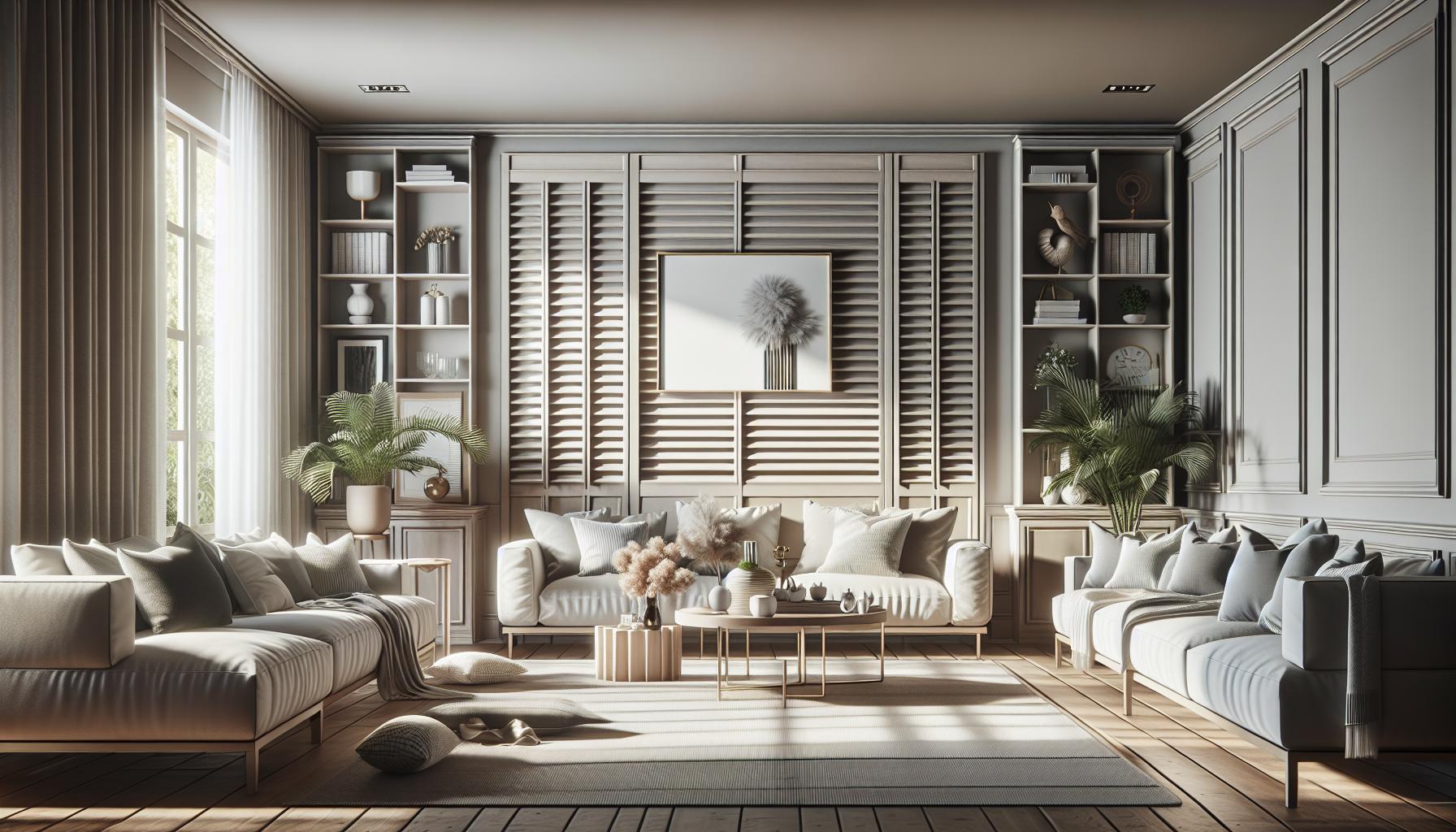 Elegant shutters for sliding doors

