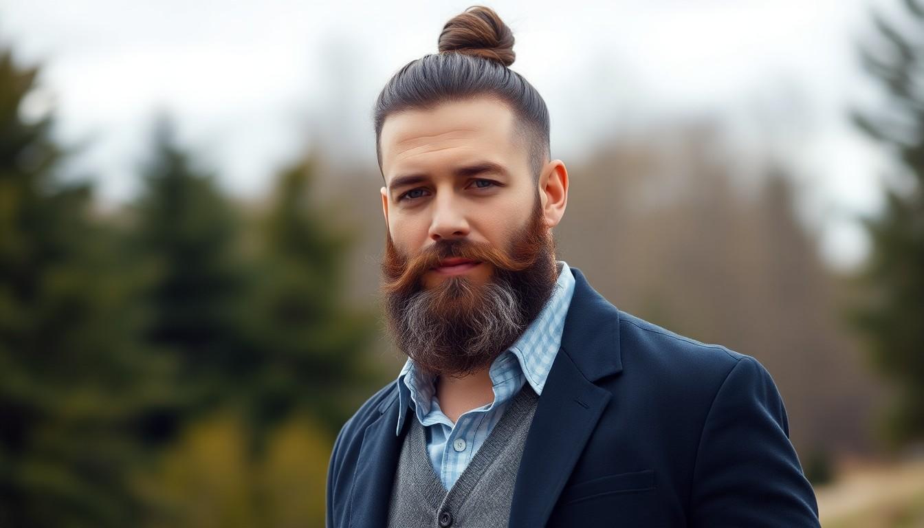 10 Stylish Man Bun Ideas for Older Men: Timeless Looks for Men Over 40 in the US 8 10 Stylish Man Bun Ideas for Older Men: Timeless Looks for Men Over 40 in the US 7