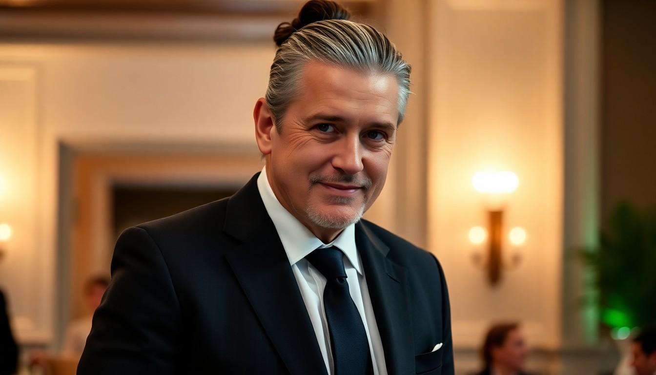 10 Stylish Man Bun Ideas for Older Men: Timeless Looks for Men Over 40 in the US 6 10 Stylish Man Bun Ideas for Older Men: Timeless Looks for Men Over 40 in the US 5