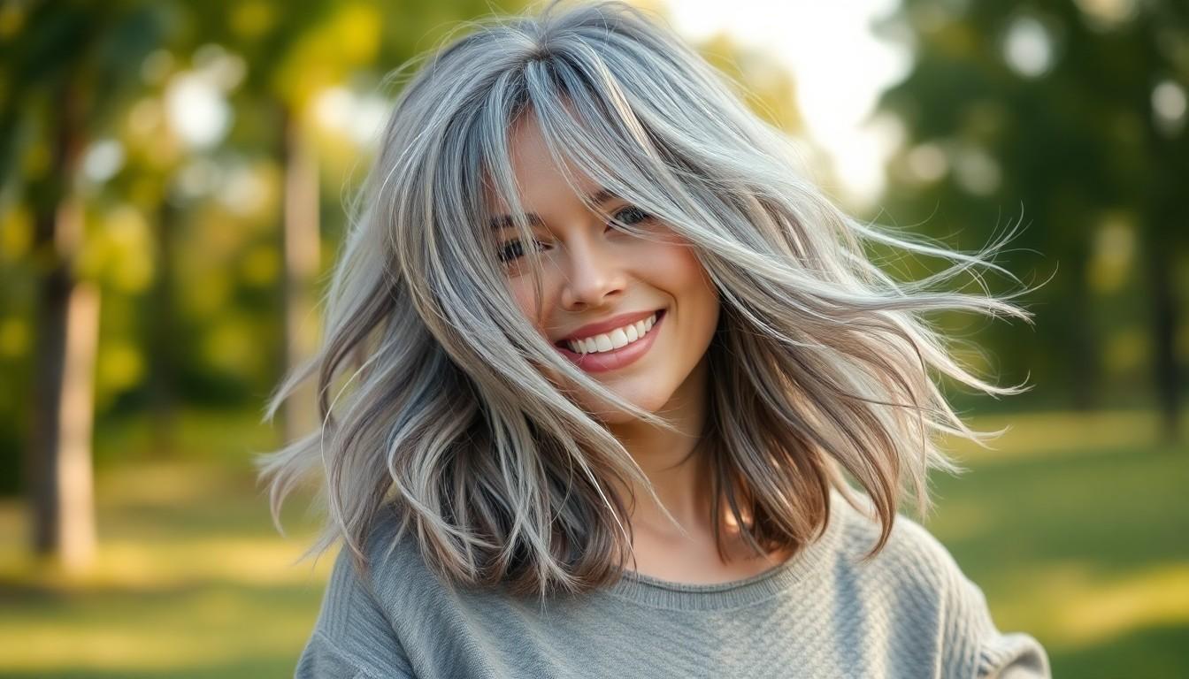 10 Low Maintenance Medium Length Layered Grey Hair Styles Women in the US Are Loving Right Now 8 10 Low Maintenance Medium Length Layered Grey Hair Styles Women in the US Are Loving Right Now 7
