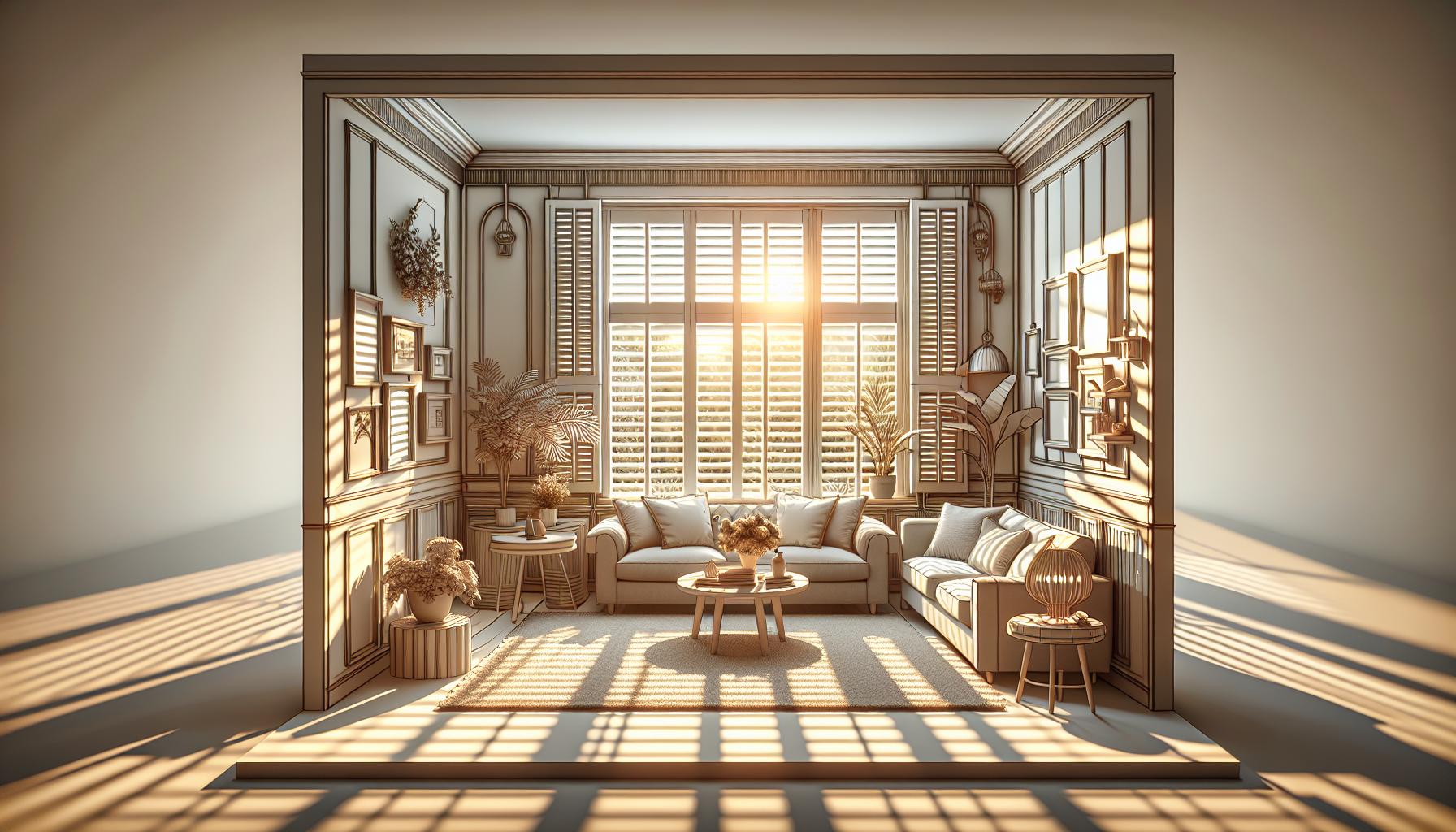 Energy efficient indoor shutters