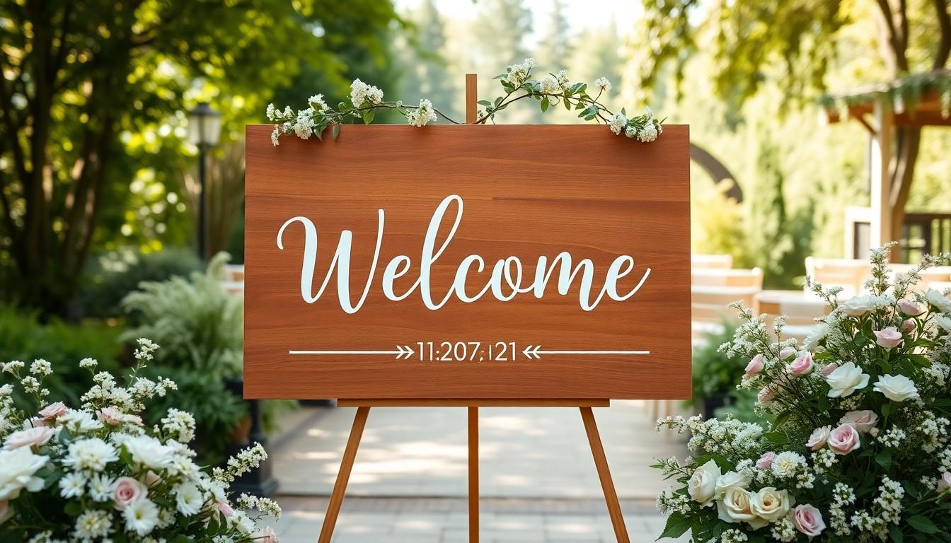 Wedding Welcome Signs: Stunning Ideas to Greet Your Guests in Style