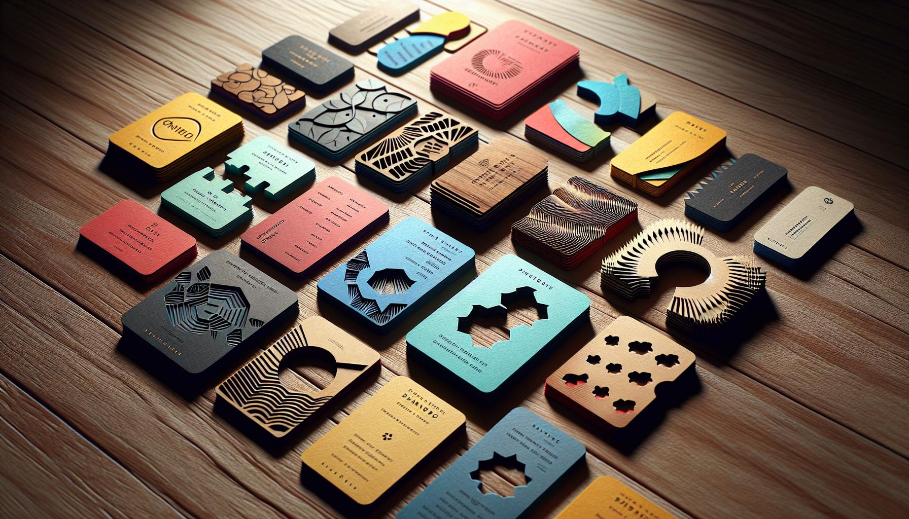 Letterpress Background Printing & Amazing Custom Die-Cut Business Cards