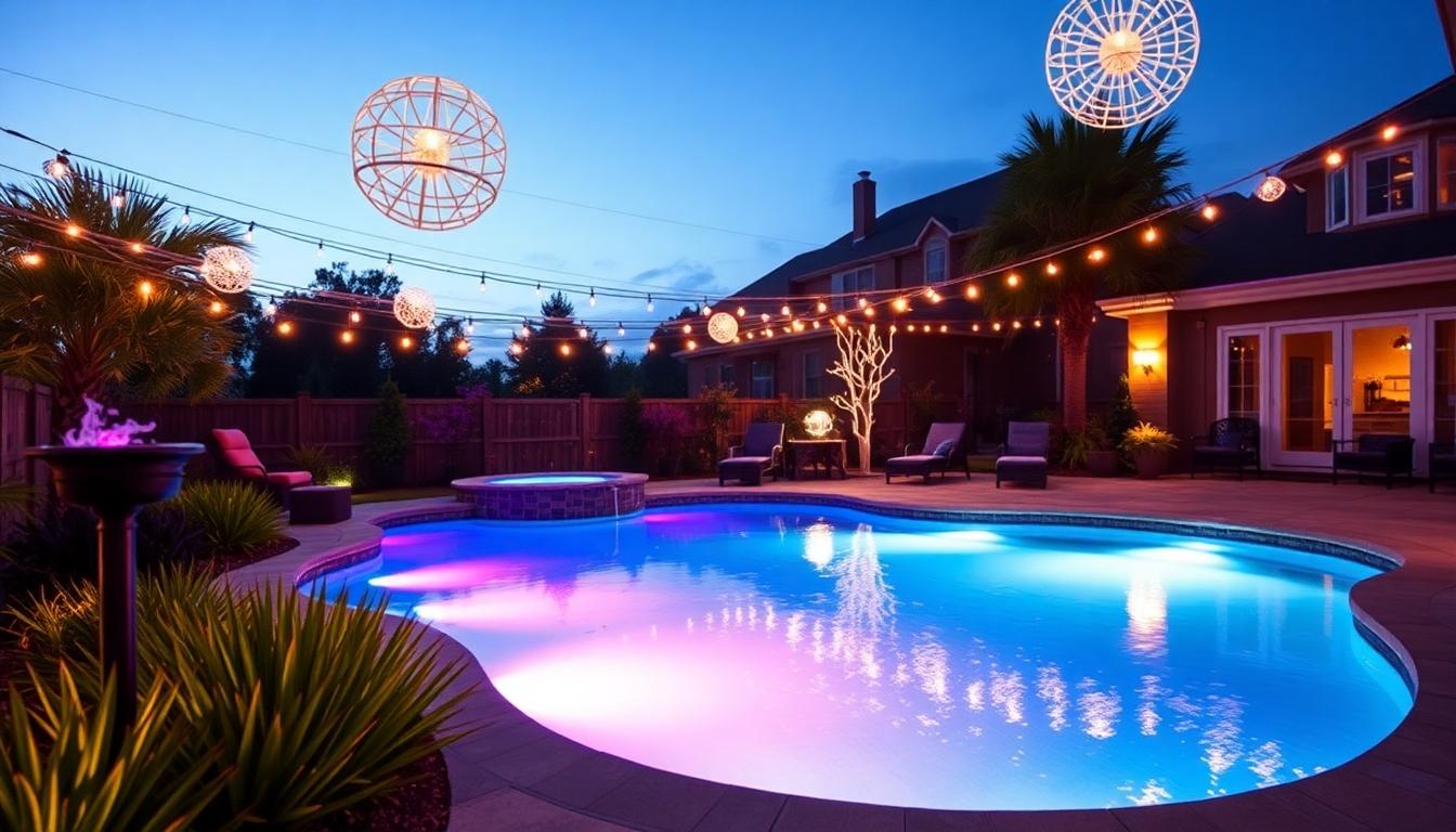 10 Stunning Pool Lighting Ideas to Transform Your Backyard into a Nighttime Oasis 12 10 Stunning Pool Lighting Ideas to Transform Your Backyard into a Nighttime Oasis 11