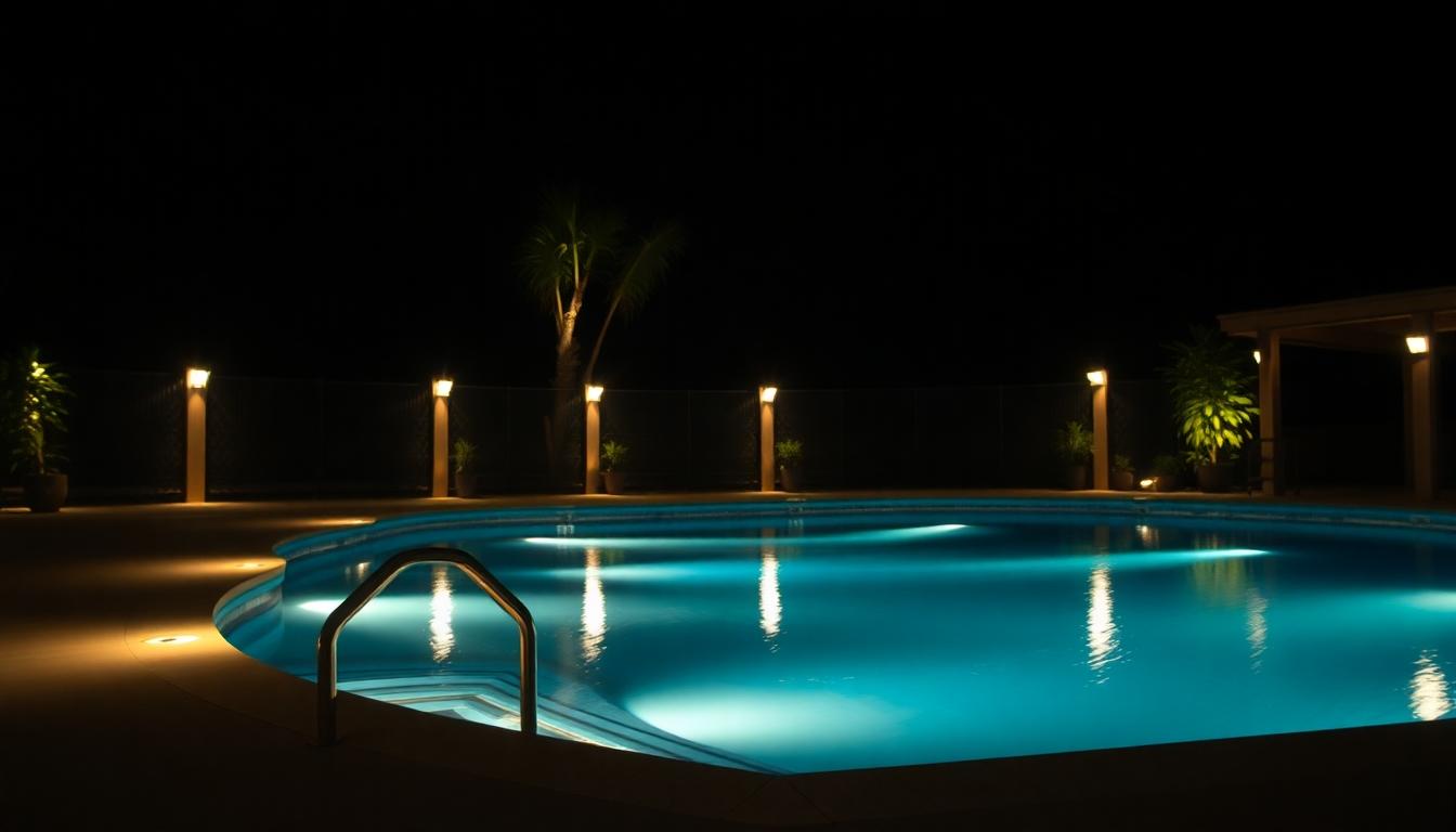 10 Stunning Pool Lighting Ideas to Transform Your Backyard into a Nighttime Oasis 2 10 Stunning Pool Lighting Ideas to Transform Your Backyard into a Nighttime Oasis 1