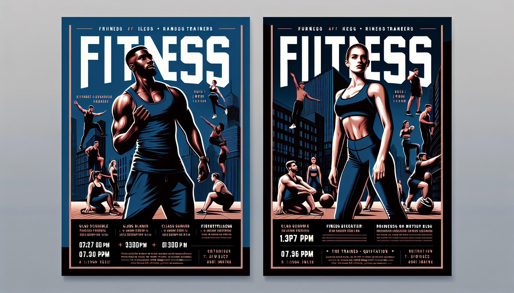 create an image of a fitness flyer