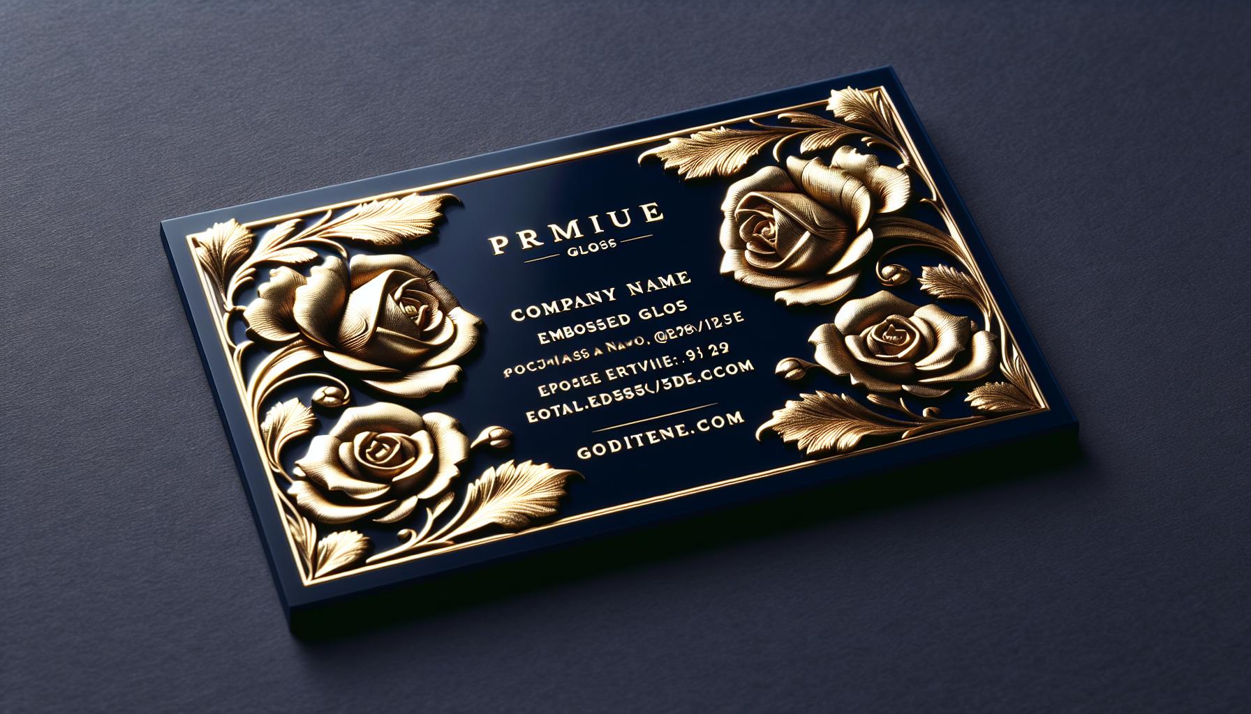 What Are Embossed Gloss Business Cards?