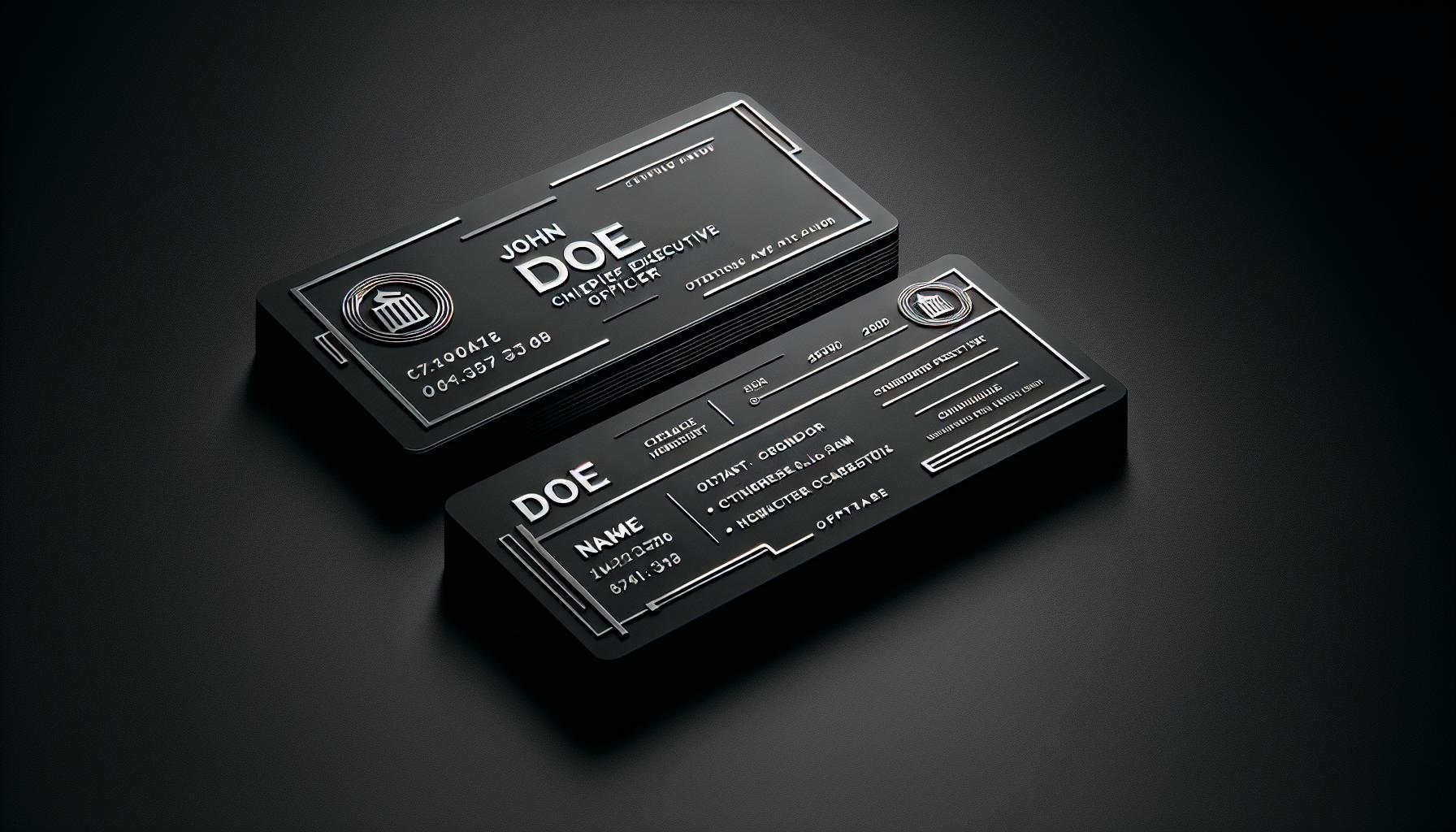 Which Business Card Styles are Best for C Suite Executives?