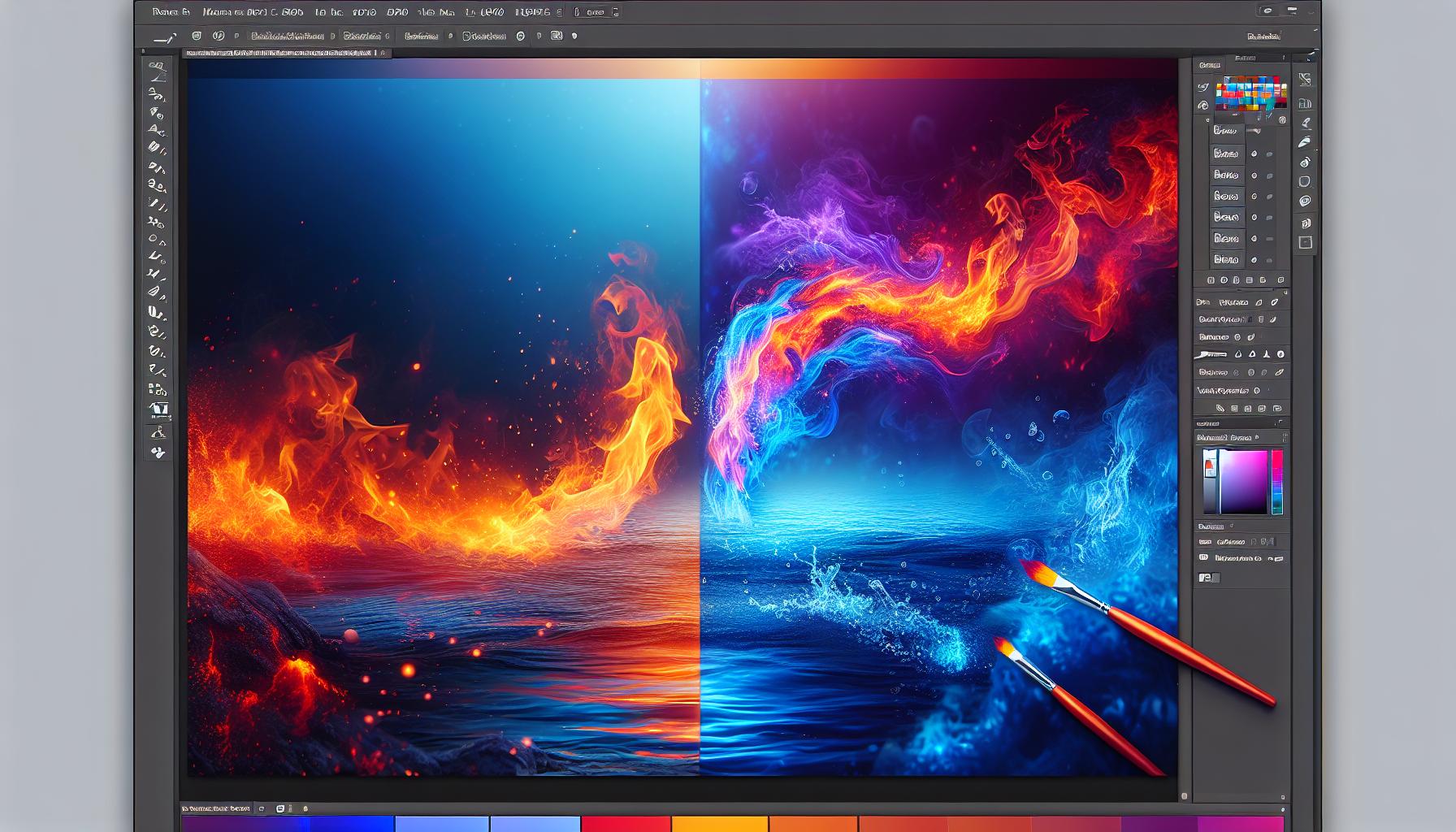 Water and Fire Effect: PSD Tutorials and Brushes for Photo Manipulation