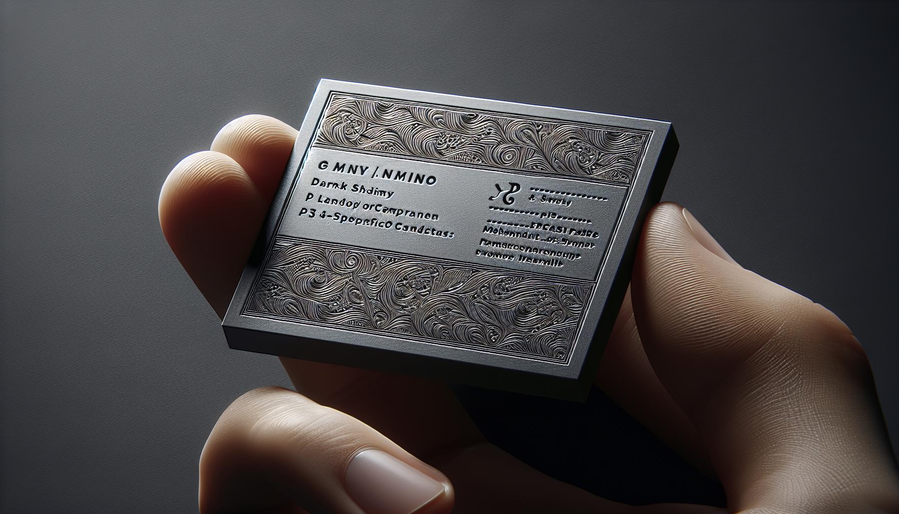 What Are Embossed Gloss Business Cards?